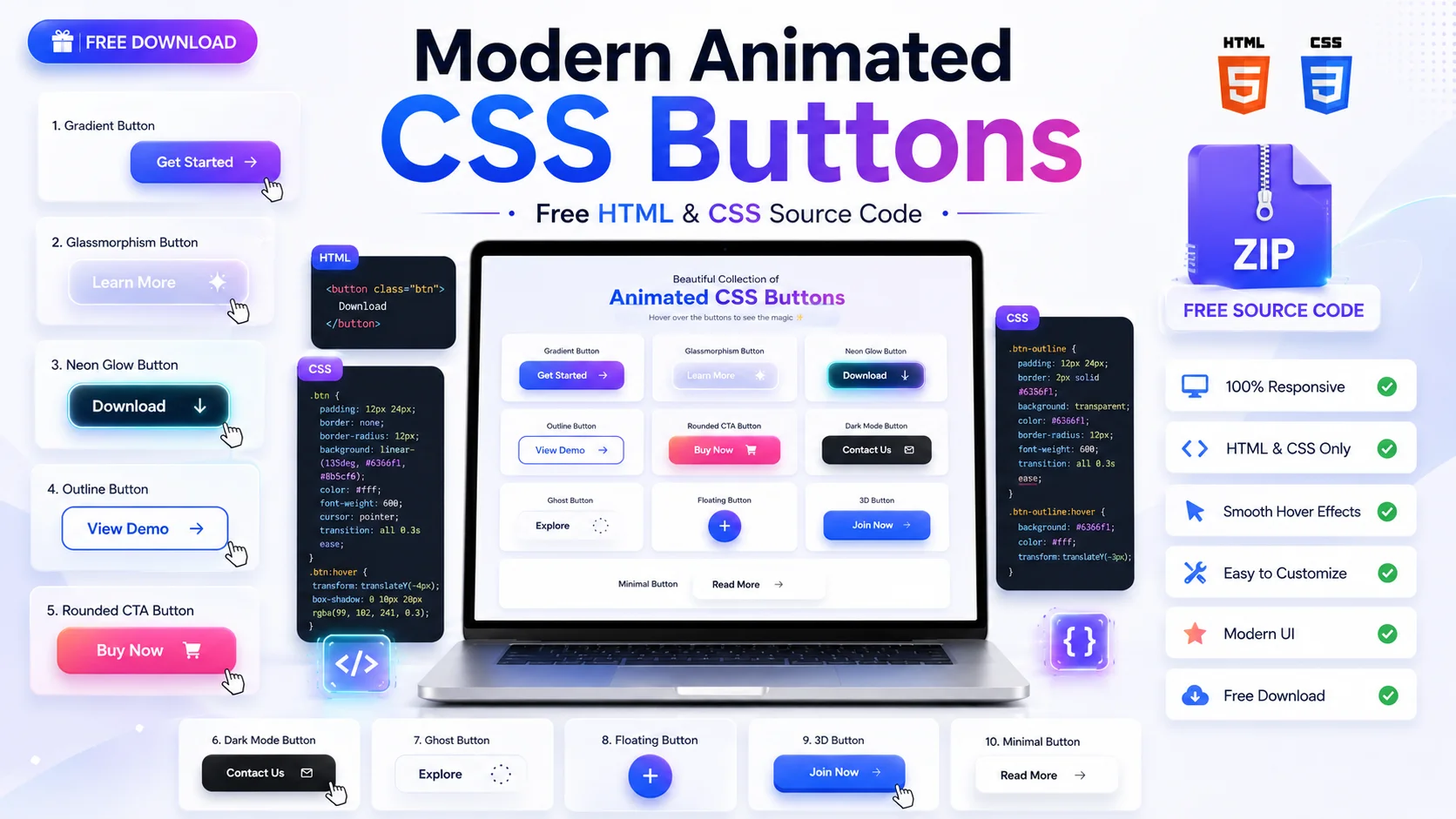 animated css buttons