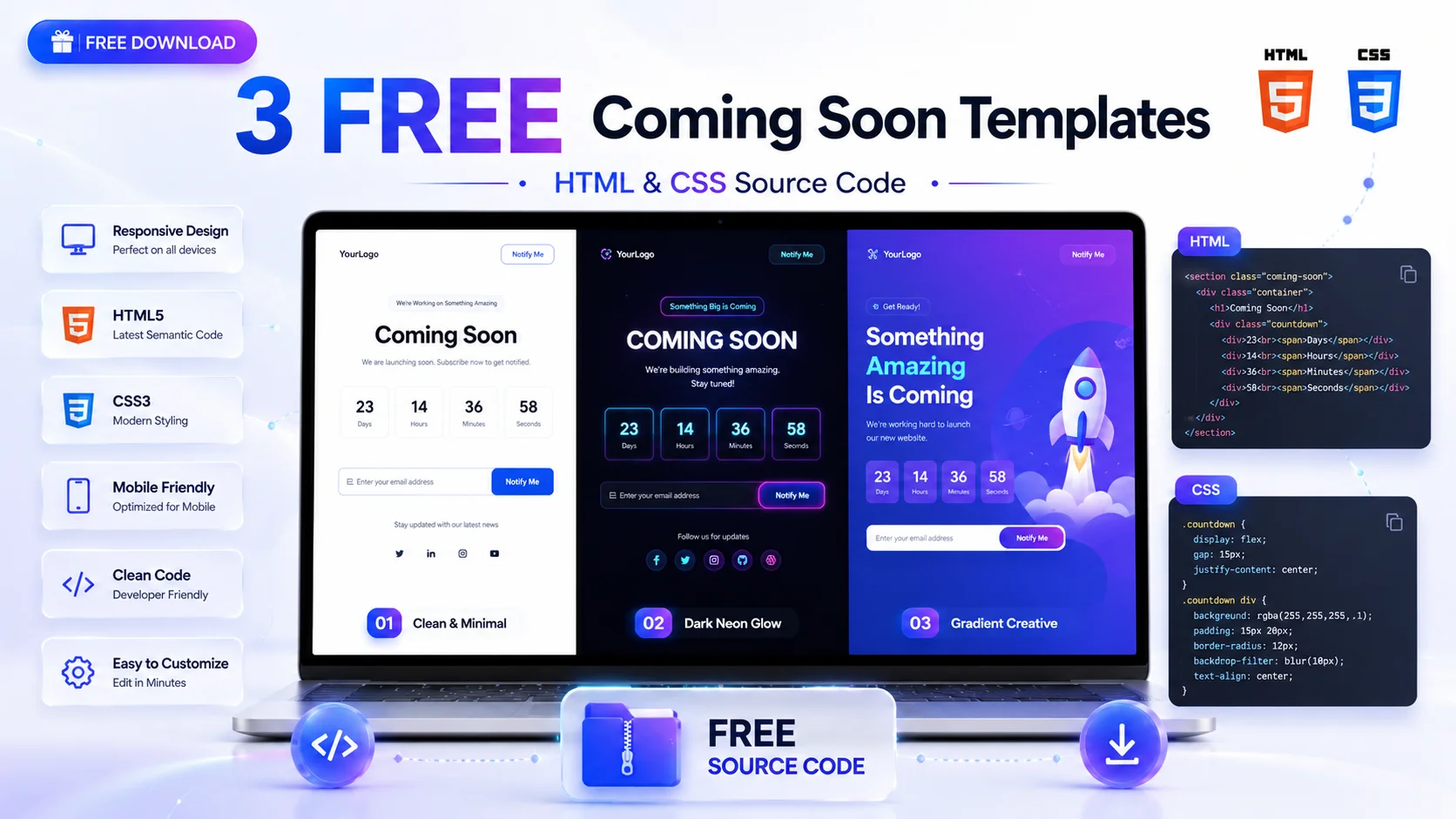 Coming Soon page